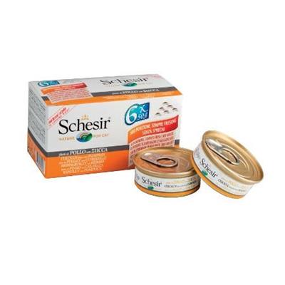 SCHESIR CAT FILETTI POLLO/ZUCCHINE 6 X GR 50