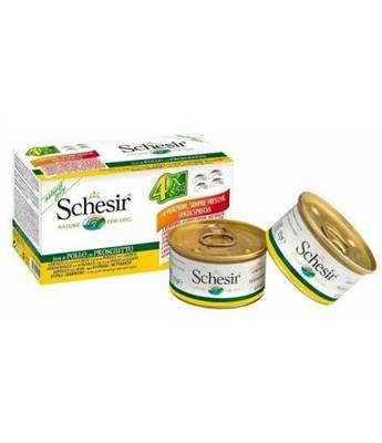 SCHESIR DOG FILETTI POLLO/PROSCIUTTO 4X GR 85