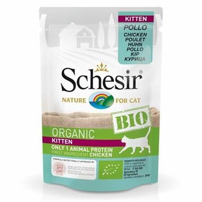 SCHESIR CAT BIO KITTEN POLLO 16 X GR 85