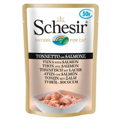 SCHESIR CAT BUSTE TONNO/SALMONE 30 X GR 50