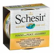 SCHESIR CAT BRODO TONNO/PESCE AZZURRO GR 70