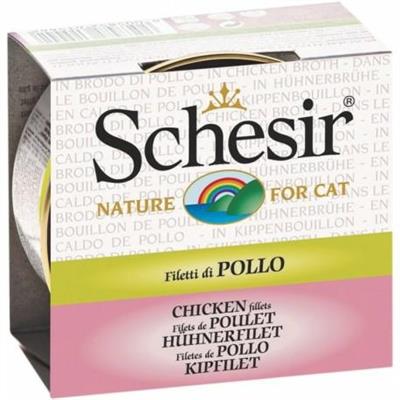 SCHESIR CAT BRODO FILETTI POLLO GR 70