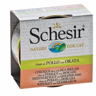 SCHESIR CAT BRODO POLLO/ORATA GR 70