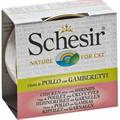 SCHESIR CAT BRODO FILETTI POLLO/GAMBERETTI GR 70