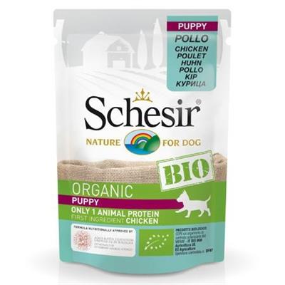 SCHESIR DOG BIO PUPPY POLLO 16 X GR 85