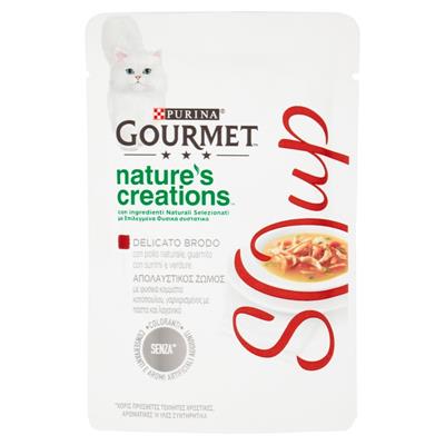 GOURMET NATURE'S CREATION SOUP POLLO/PESCE BIANCO/VERDURE 16 X GR 40