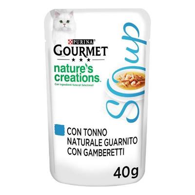 GOURMET NATURE'S CREATIONS SOUP TONNO/GAMBERETTI 16 X GR 40