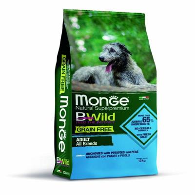 MONGE BWILD DOG GF ACCIUGHE/PATATE/PISELLI KG 12