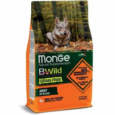 MONGE BWILD DOG GF ANATRA/PATATE KG 2,5