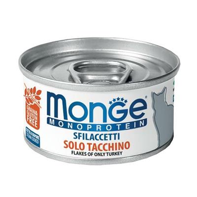 MONGE CAT MONO SFILACCETTI TACCHINO GR 80