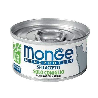 MONGE CAT MONO SFILACCETTI CONIGLIO GR 80