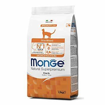 MONGE CAT STERILIZED MONO ANATRA KG 1,5