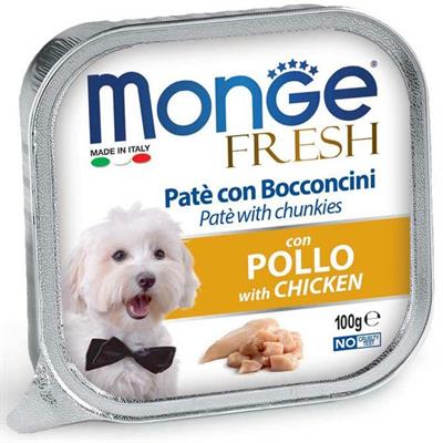 MONGE DOG FRESH POLLO 32 X GR 100