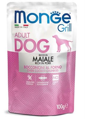 MONGE DOG GRILL BUSTE MAIALE 24 X GR 100