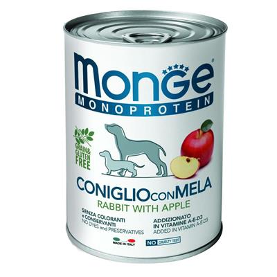 MONGE MONO FRUIT CONIGLIO/MELA GR 400