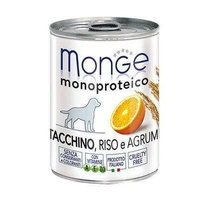 MONGE MONO FRUIT TACCHINO/AGRUMI GR 400