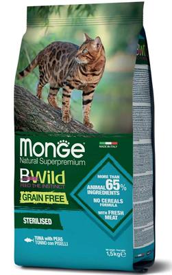 MONGE BWILD CAT GF STERILIZED TONNO/PISELLI KG 1,5