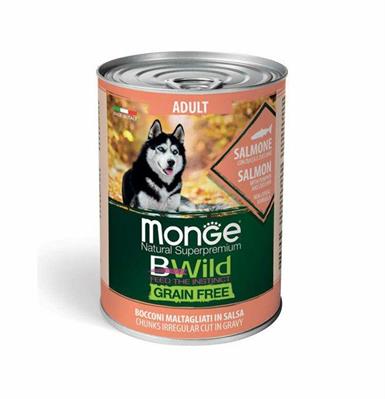 MONGE BWILD DOG GF UM SALMONE/ZUCCA/ZUCCHINE GR 400