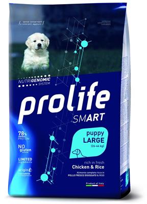 PROLIFE DOG SMART PUPPY LARGE POLLO/RISO KG 10