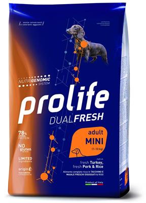 PROLIFE DOG DUAL MINI TACCHINO/MAIALE/RISO KG 2