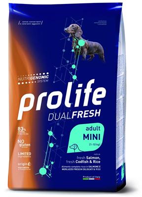 PROLIFE DOG DUAL MINI SALMONE/MERLUZZO/RISO KG 2