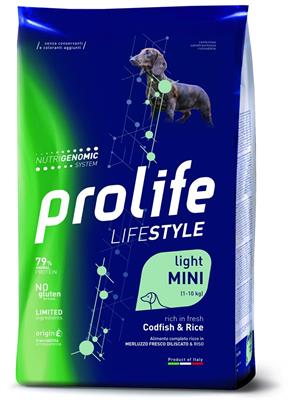 PROLIFE DOG LIFESTYLE MINI LIGHT MERLUZZO/RISO KG 2