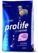 PROLIFE DOG SENSITIVE MEDIUM/LARGE MAIALE/RISO KG 2,5