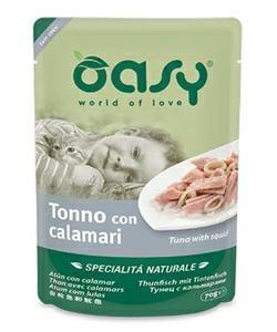 OASY CAT BUSTE TONNO/CALAMARI 24 X GR 70