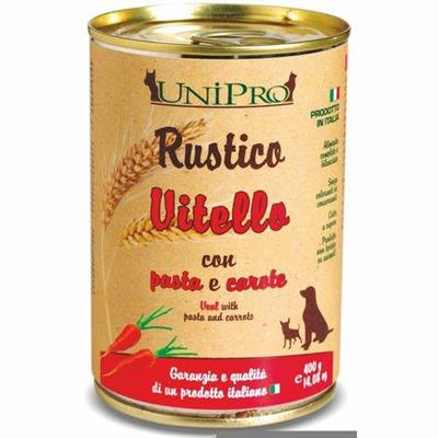 UNIPRO RUSTICO VITELLO/PASTA INT./CAROTE GR 400