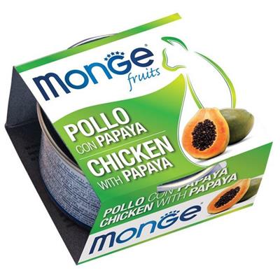 MONGE CAT FRUITS TONNO/PAPAYA GR 80