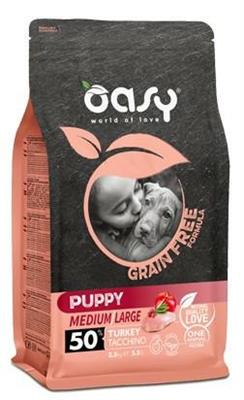 OASY DOG GRAIN FREE PUPPY MEDIUM/LARGE TACCHINO KG 2,5