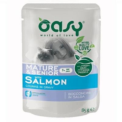 OASY CAT BOCCONI MATURE SALMONE BUSTE 12 X GR 85