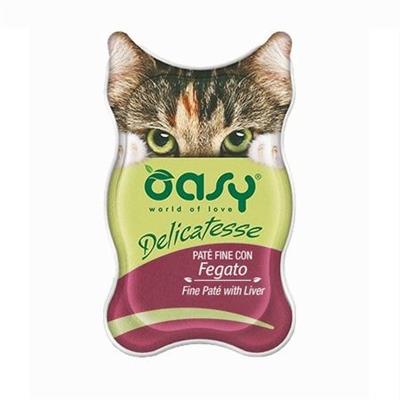 OASY CAT DELICATESSE PATE' FEGATO 18 X GR 85