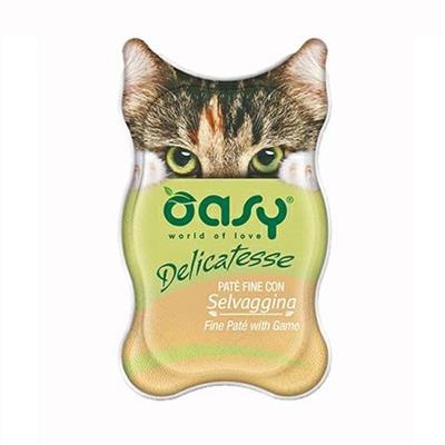 OASY CAT DELICATESSE PATE' SELVAGGINA 18 X GR 85