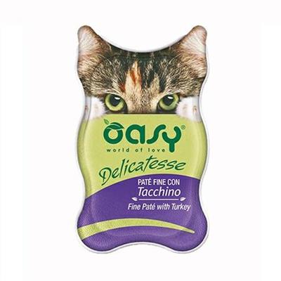 OASY CAT DELICATESSE PATE' TACCHINO 18 X GR 85