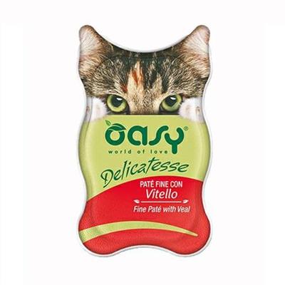 OASY CAT DELICATESSE PATE' VITELLO 18 X GR 85