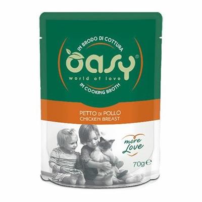 OASY MORE LOVE CAT BUSTE PETTO POLLO 24 X GR 70