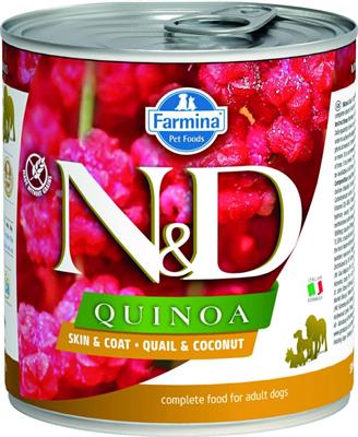 ND UM DOG QUINOA SKIN QUAGLIA/COCCO GR 285