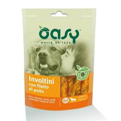 OASY SNACK INVOLTINI FILETTO POLLO GR 100