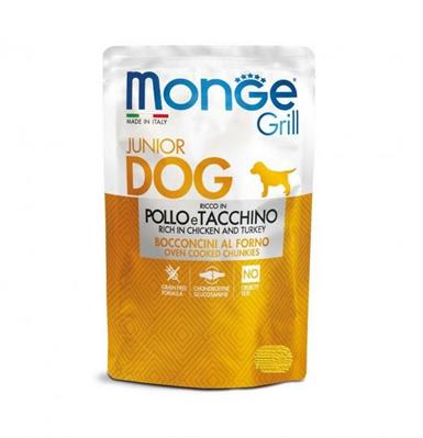 MONGE DOG GRILL BUSTE PUPPY POLLO/TACCHINO 24 X GR 100