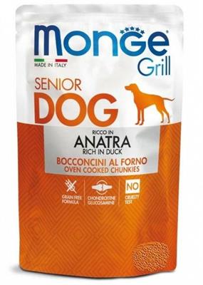 MONGE DOG GRILL BUSTE SENIOR ANATRA 24 X GR 100