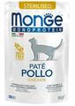 MONGE CAT BUSTE MONO PATE' STERILIZED POLLO 28 X GR 85