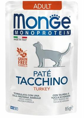 MONGE CAT BUSTE MONO PATE' TACCHINO 28 X GR 85