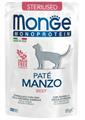 MONGE CAT BUSTE MONO PATE' STERILIZED MANZO 28 X GR 85