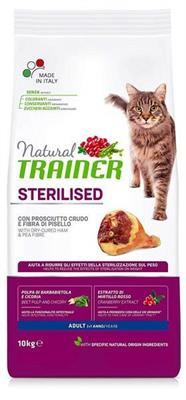 TRAINER NATURAL CAT STERILIZED PROSCIUTTO KG 10