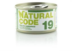 NATURAL CODE 19 CAT POLLO/ASPARAGI GR 85