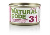 NATURAL CODE 31 CAT POLLO/AMARANTO/CAROTE JELLY GR 85