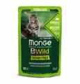 MONGE CAT BWILD STERILIZED BUSTE 28 X GR 85 CINGHIALE/ORTAGGI