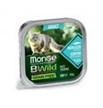 MONGE CAT BWILD 32 X GR 100 MERLUZZO/ORTAGGI