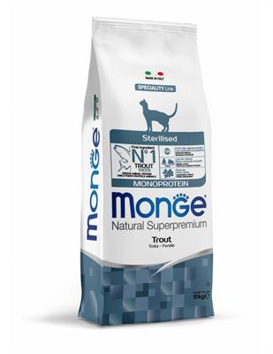 MONGE CAT STERILIZED TROTA KG 10